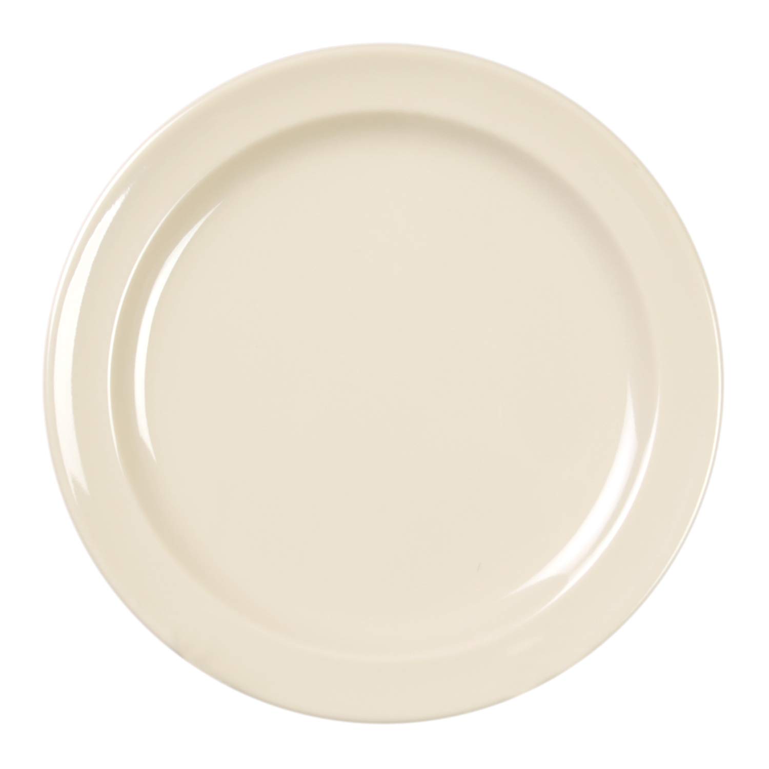 Thunder Group Nustone Tan Melamine Dinnerware Set - 12-Pack 5.5 Inch Round Plates, Durable & Lightweight for Restaurants, Picnics, and Outdoor Dining