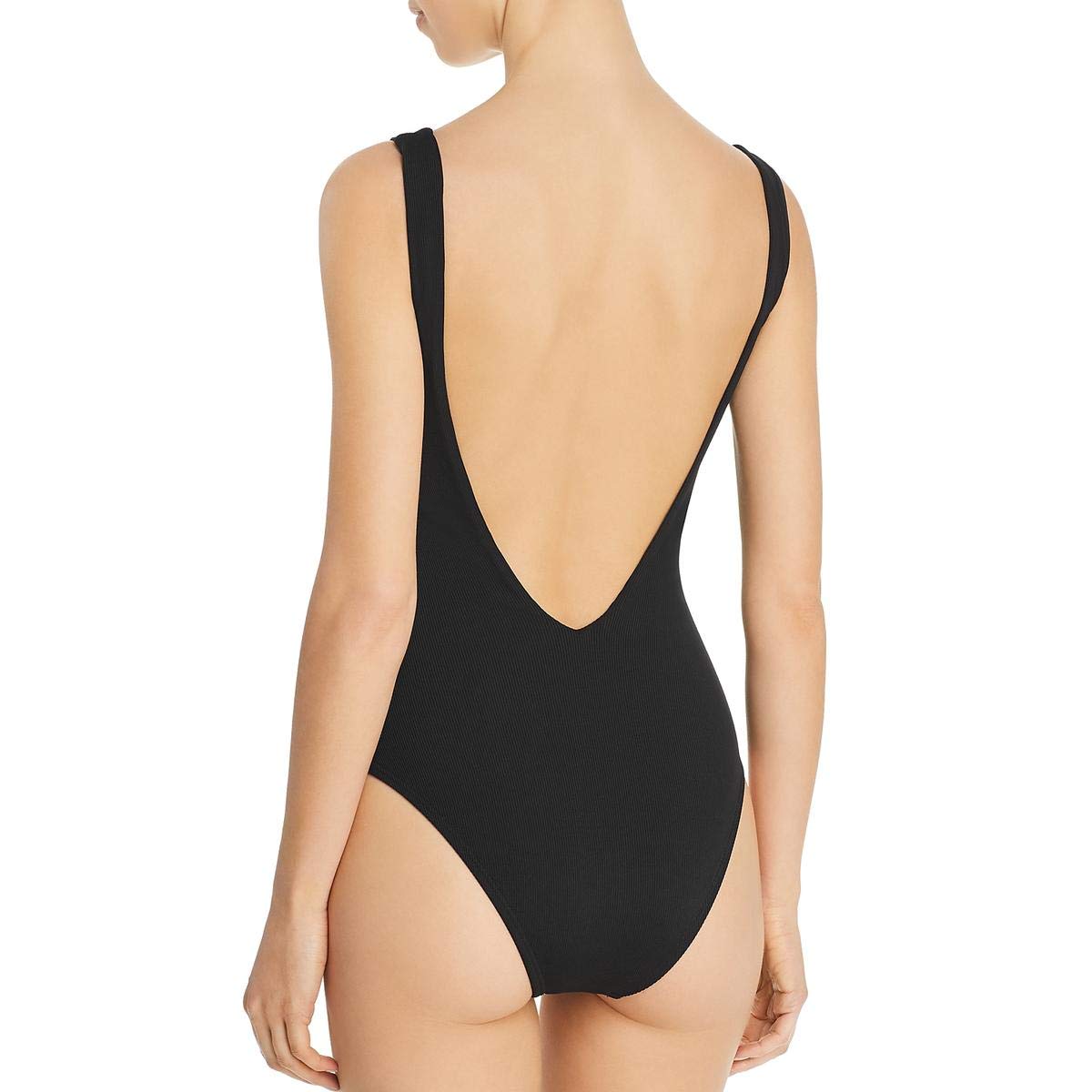 L*Space Ridin' High Ribbed Arizona One-Piece Swimsuit - Black Size 4 | Sexy One Piece Bathing Suit for Women | Perfect for Pool Parties, Beach Vacations & Summer Getaways