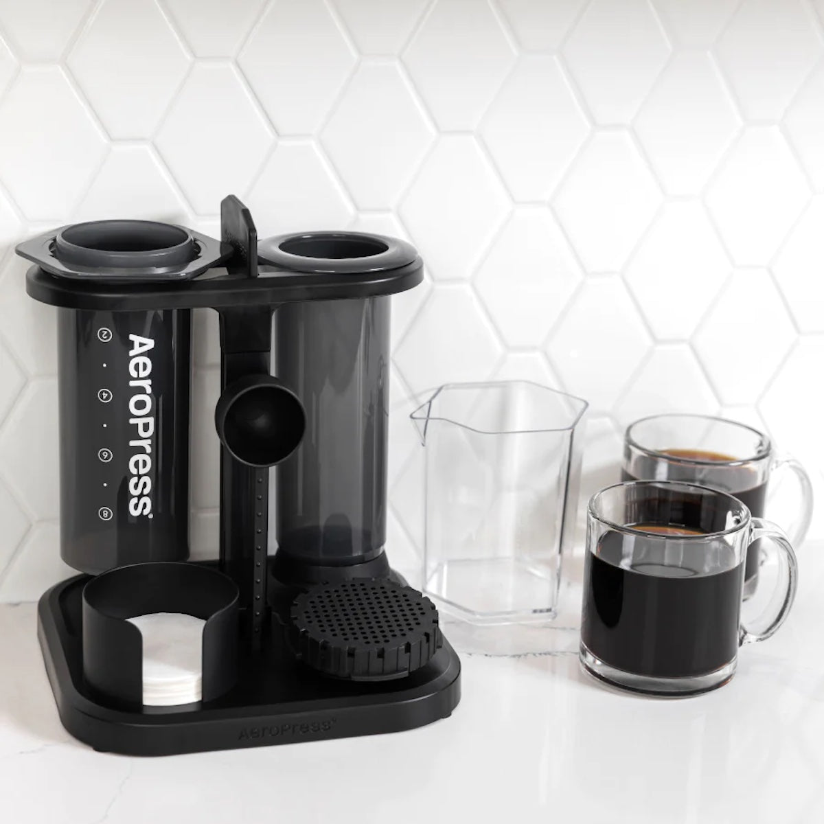 AeroPress Coffee Maker Organizer Stand - Compact & Durable Storage for AeroPress Accessories | Perfect for Home, Office & Travel Coffee Brewing
