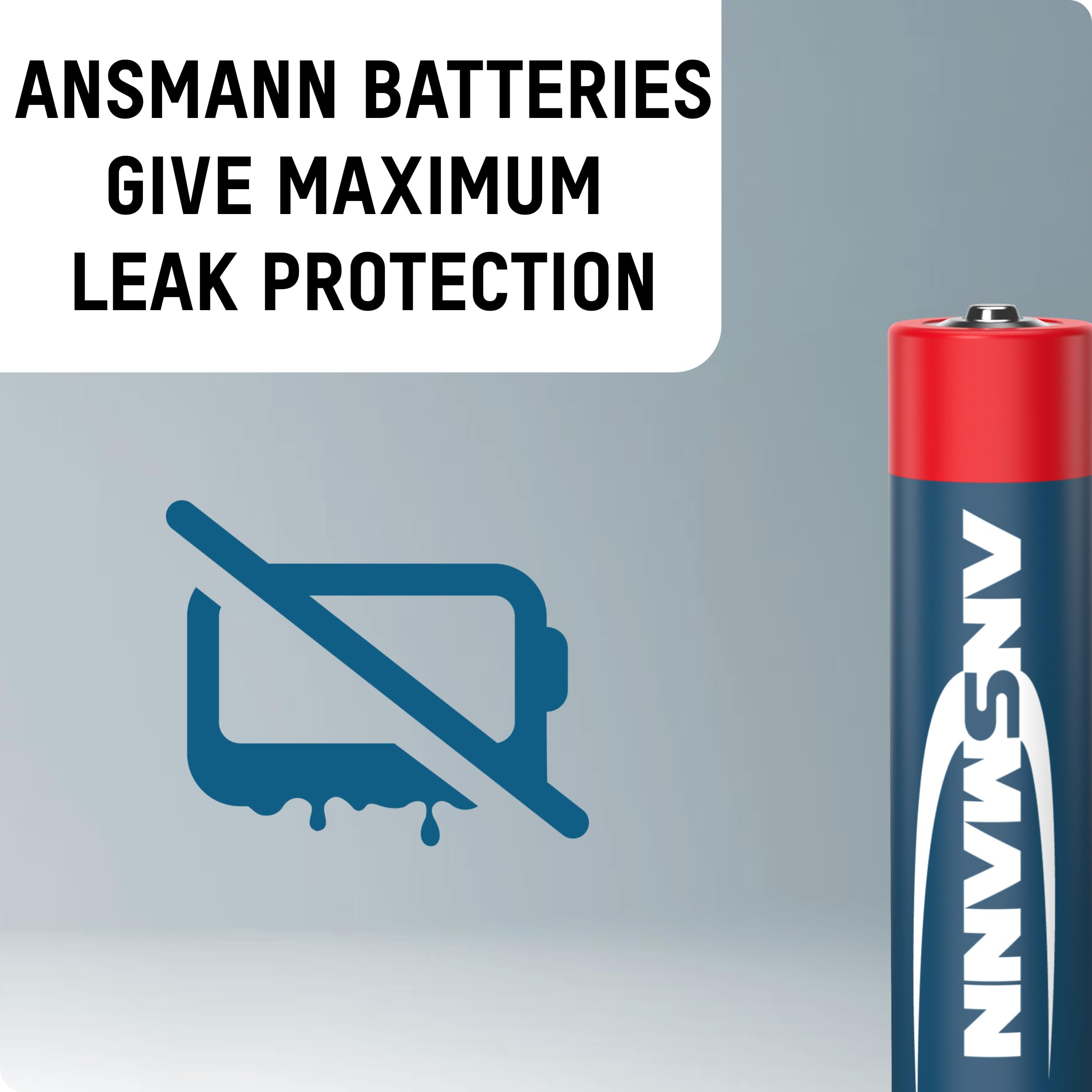ANSMANN 5015538 AAA Alkaline Batteries (20-Pack) - 1.5V Long-Lasting Disposable Batteries for Cordless Phones, Toys, Cameras, Remotes & Gaming - Ideal for Home, Office & Travel Use