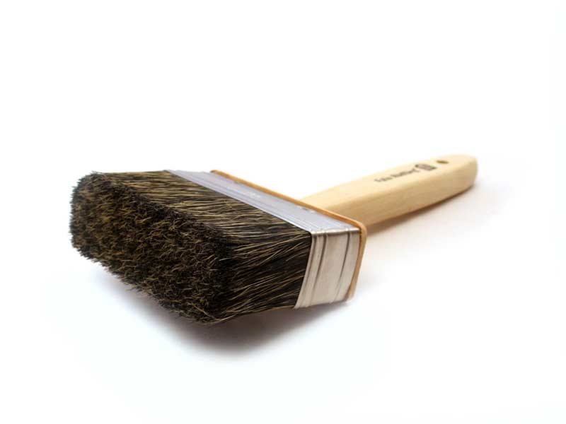 Premium Falu Red Paint Brush - 100 x 35 mm Facade Brush for Exterior Wood Painting | Perfect for Swedish-Style House Restoration & DIY Projects
