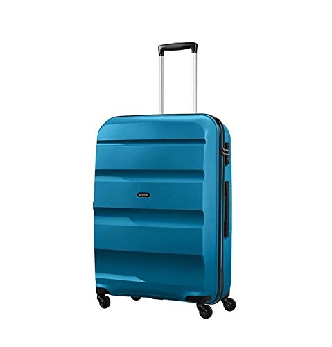 American Tourister Seaport Blue Carry-On Luggage 75 cm (91 L) - Lightweight Spinner Suitcase for Air Travel, Weekend Trips & Business Travel