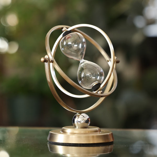 Bronzed Time Turner Kit - Rotating Hourglass for Home Office Decor, Gift & Harry Potter Collectibles | Perfect for Fans, Meditation & Unique Gifts