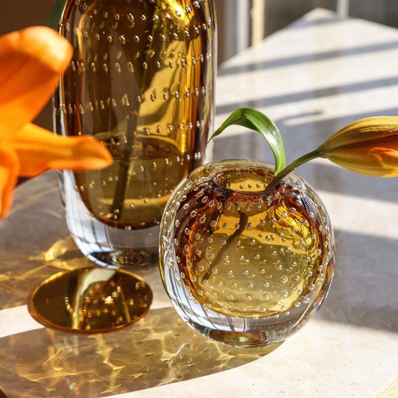 Luxury Murano Glass Vase - Handcrafted Italian Art Glass Vase for Home Decor, Wedding Centerpiece & Gift Idea