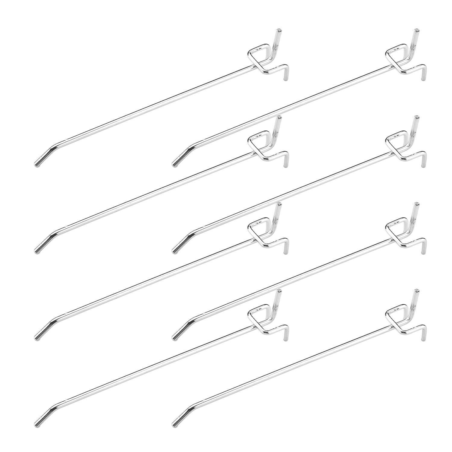 20 Pack 8 Inch Iron Pegboard Hooks for 1/8