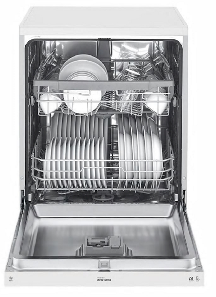 LG DFB512FW 14 Place Setting White Dishwasher - Energy Efficient, Quiet Operation for Modern Kitchens