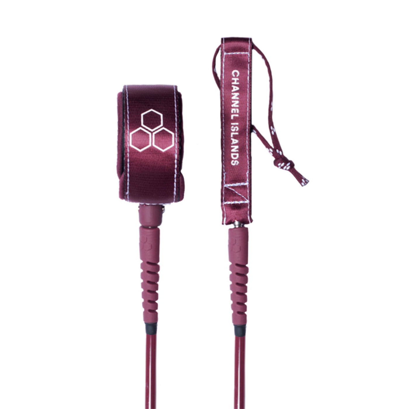 Channel Islands Febs Everyday Leash 6 1/4 - Premium Merlot Ocean Dog Leash for Walking, Running & Outdoor Adventures