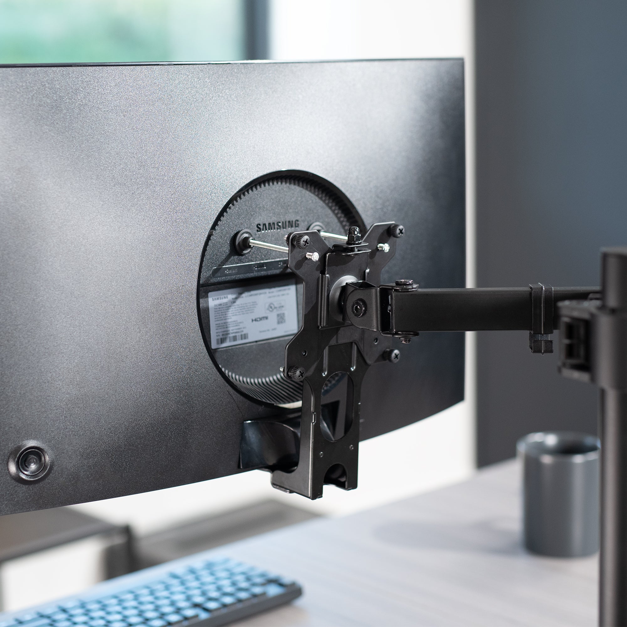 VESA Mount Adapter for Samsung Monitors - 75x75/100x100mm Bracket Compatible with Multiple Samsung Monitor Models - Perfect for Home Office, Gaming Setup & Wall Mounting