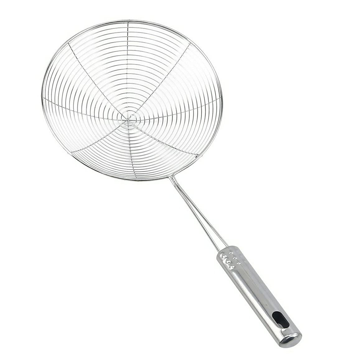 Stainless Steel Frying Filter with Steel Handle - 33x13cm Kitchen Tool for French Fries, Deep Frying & Cooking | Durable Wire Scoop Strainer for Restaurants & Home Use