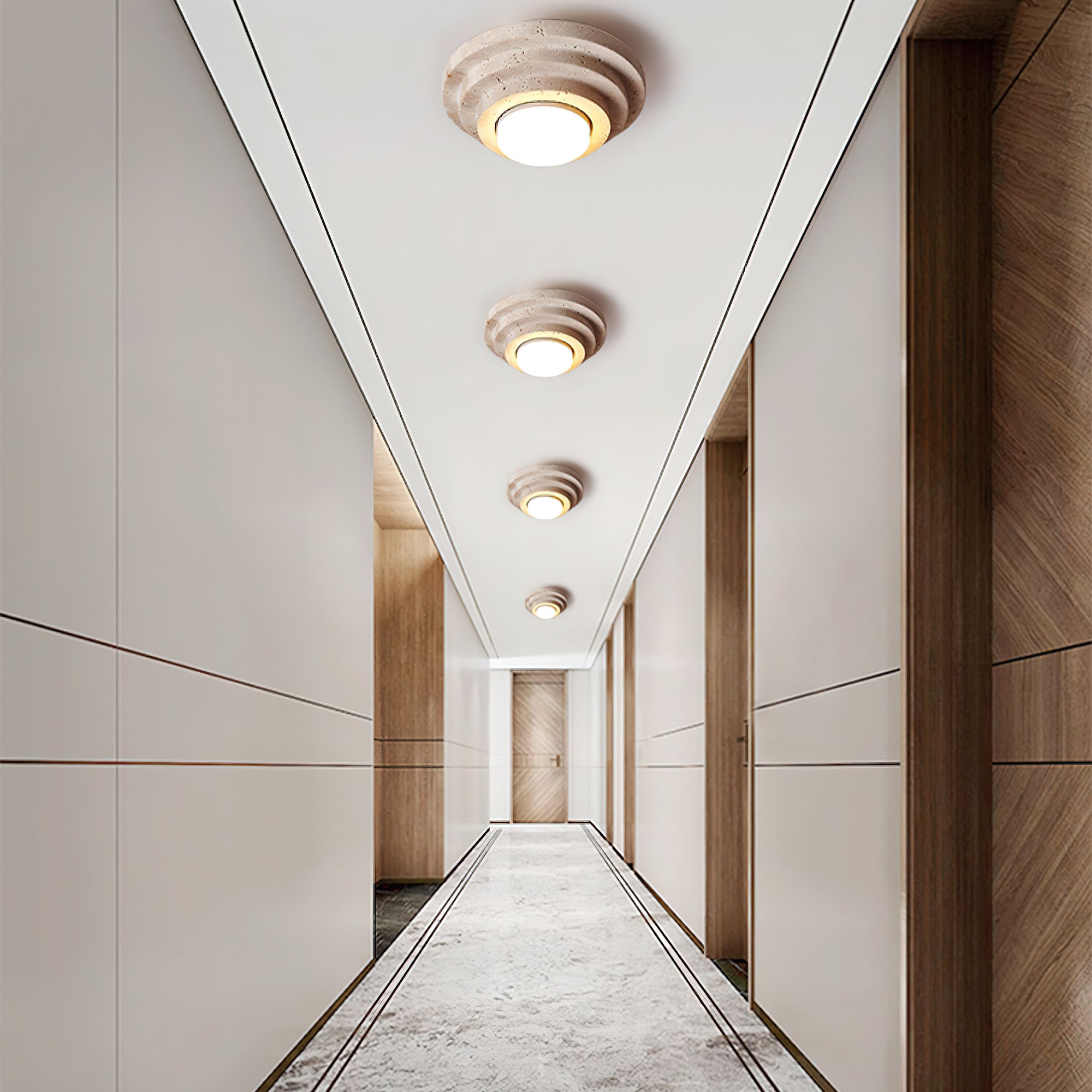 Modern Aperture Ceiling Lamp - Adjustable Brightness LED Flush Mount Light for Living Room, Bedroom, Kitchen - Energy Efficient Indoor Lighting Fixture - Perfect for Home, Office, and Commercial Spaces