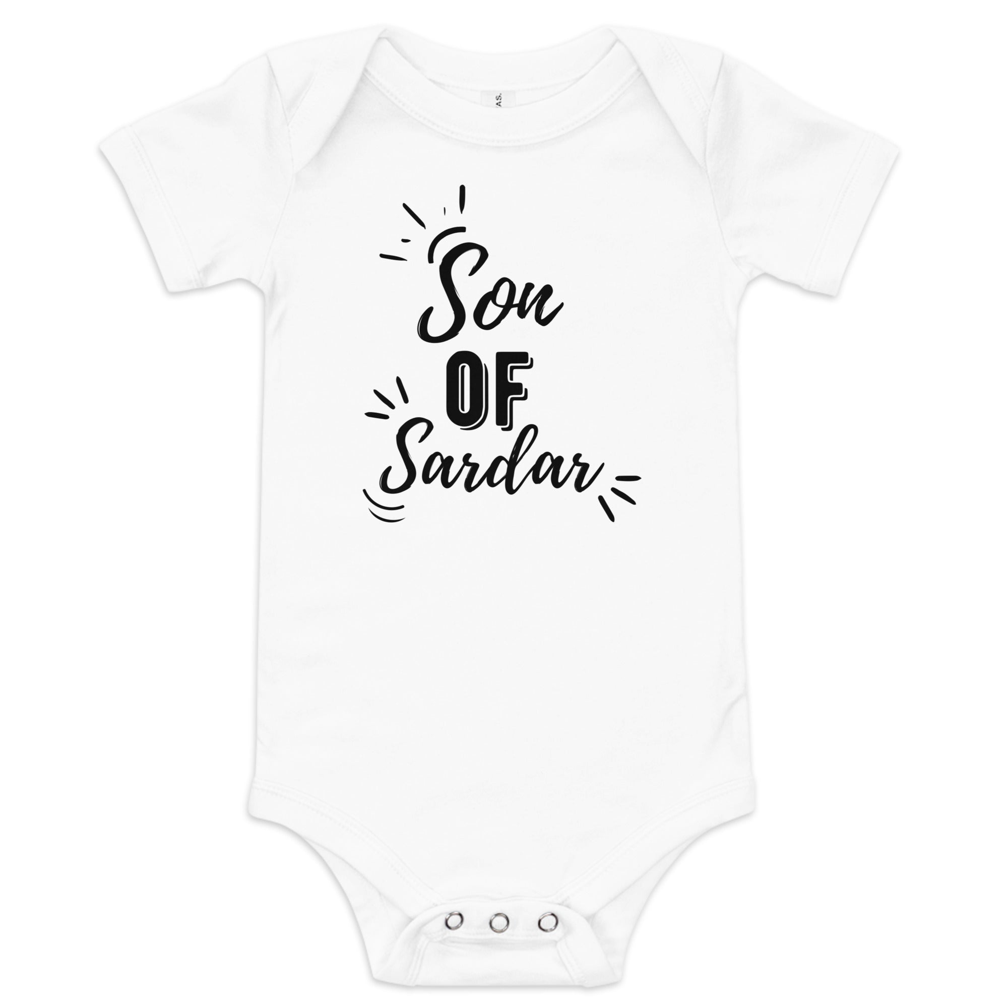 Son of Sardar Baby Onesies - Soft Cotton Bodysuits for Newborns & Infants | Perfect for Playtime, Daycare & Family Photos