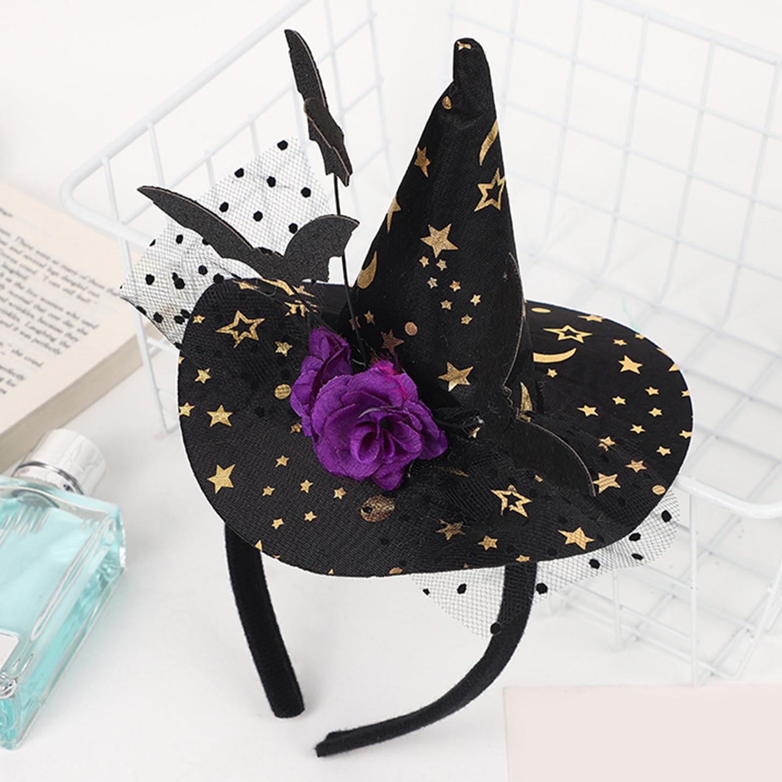 Halloween Witch Hat Headband - Spooky Cosplay Costume Accessory for Adults & Kids - Perfect for Halloween Parties, Trick or Treating & Festive Celebrations
