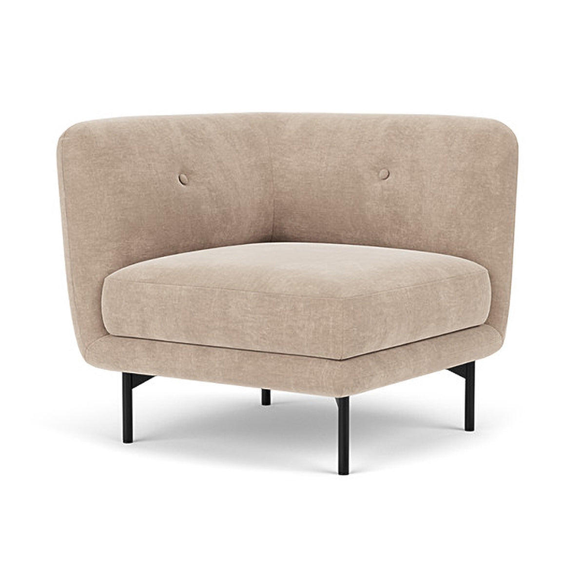 Alfred Fabric Right 1 Seater Modular Sofa - Modern Comfortable Single Chair for Living Room, Bedroom & Small Spaces