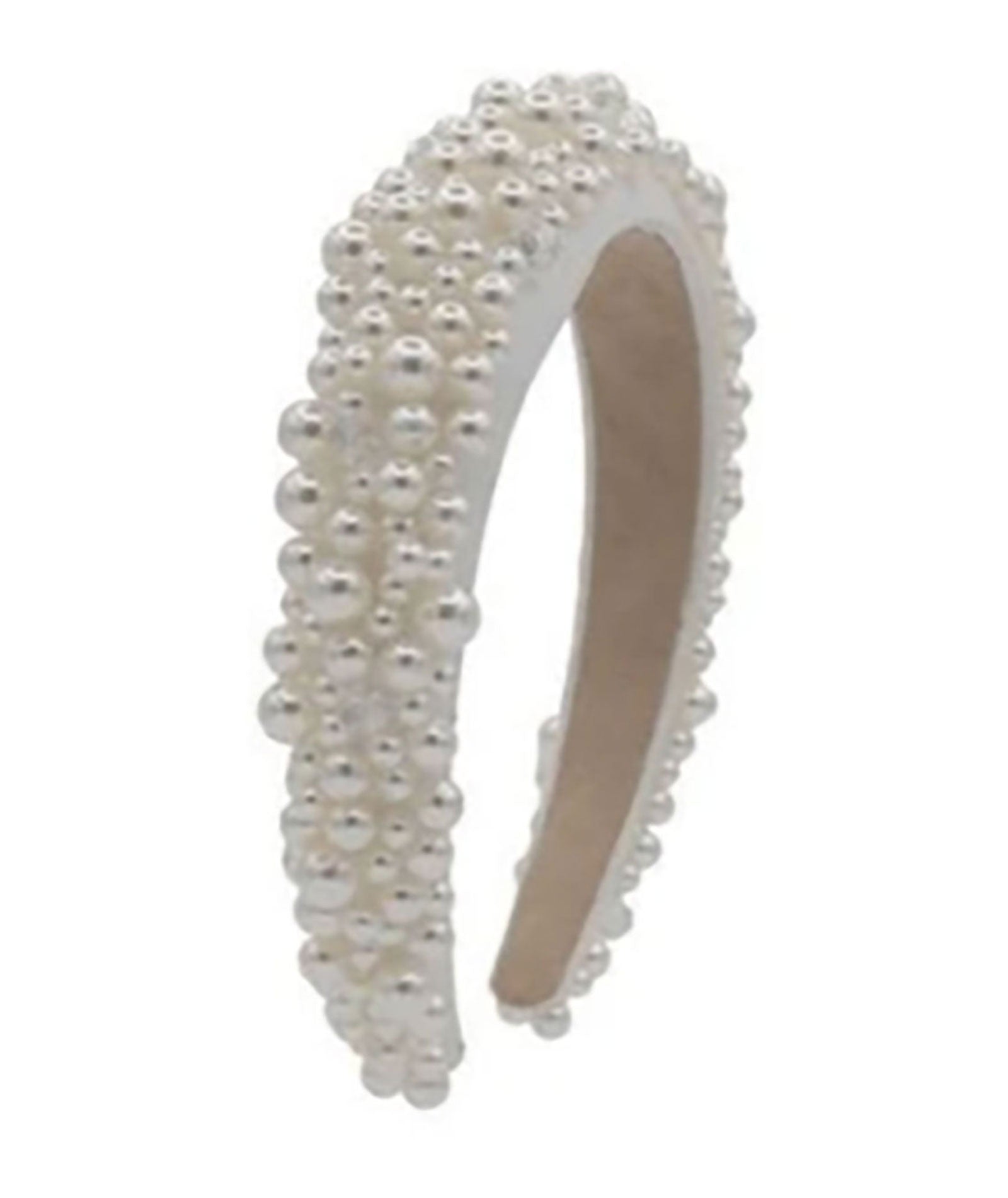 Bari Lynn Headband with Pearl Glass Beads - Elegant Hair Accessory for Women | Perfect for Weddings, Parties & Special Occasions