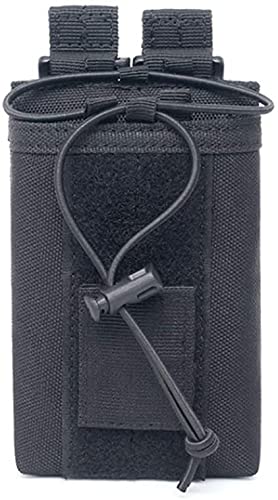 Tactical Radio Pouch - 1000D Nylon Molle Adjustable Two-Way Radio Holder Bag for Walkie Talkies - Perfect for Military, Police, Hiking & Outdoor Adventures