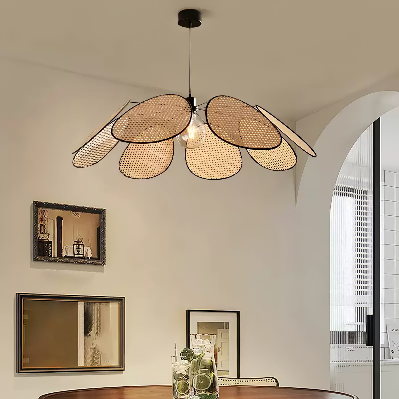 Blossom Petal Pendant Lamp - Elegant Floral Ceiling Light Fixture for Living Room, Bedroom & Dining Room Decor