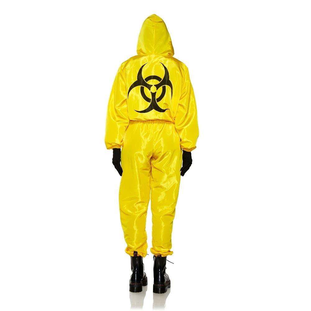 Red Hazmat Suit with Mask & Gloves - Full Body Chemical Protection for Industrial, Emergency, and Safety Use