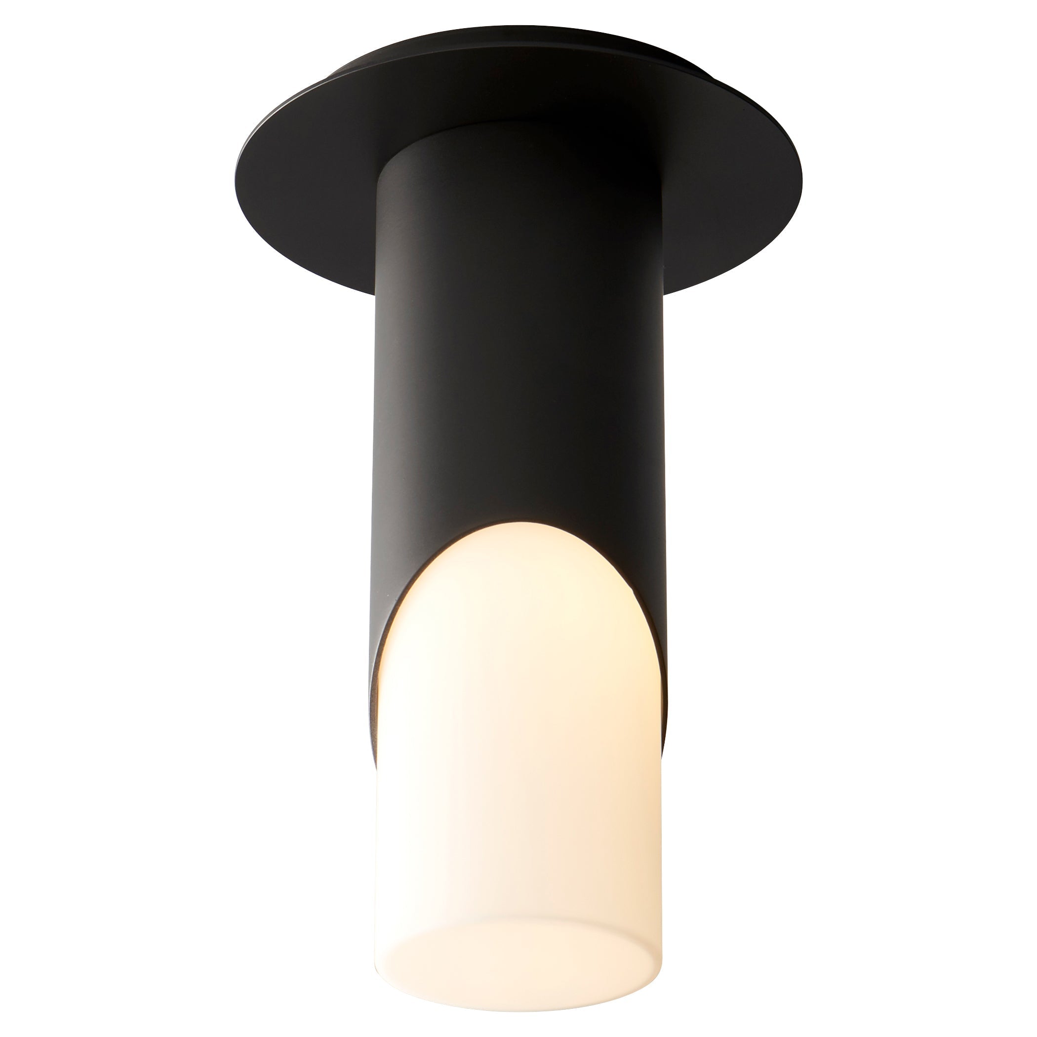 Modern Black Cylinder Ceiling Light Fixture - Oxygen Ellipse 3 353 115 - Perfect for Living Room, Bedroom, and Office Lighting