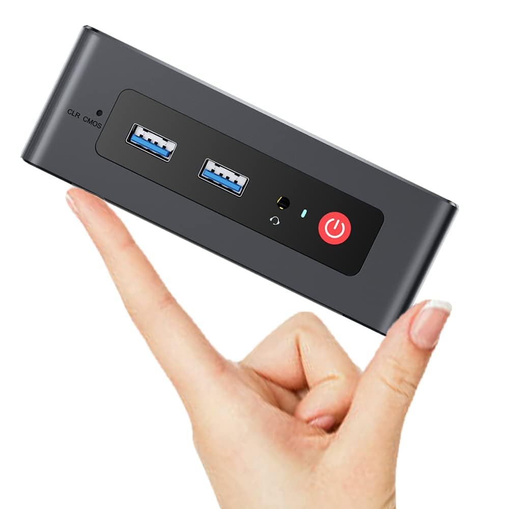 TRIGKEY G4 N100 Mini PC - Intel 12th Gen N100 Processor (4C/4T, Up to 3.4GHz), 16GB DDR4 RAM, 500GB NVMe/SATA SSD, 4K@60Hz UHD Graphics, Dual Display, WiFi 6, Bluetooth 5.2, USB 3.0, RJ45 - Perfect for Home Office, Gaming, and Multimedia Entertainment