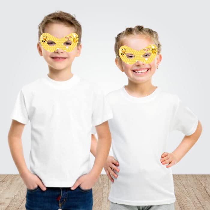 Honey Bee Theme Birthday Sleep Mask with Custom Baby Name - Adorable Party Favor for Bee-Themed Baby Showers & Birthday Decorations