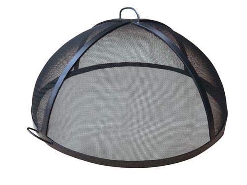 Masterflame 50'' 304 Stainless Steel Lift Off Dome Fire Pit Safety Screen - Spark Guard for Outdoor Patio, Backyard, and Camping