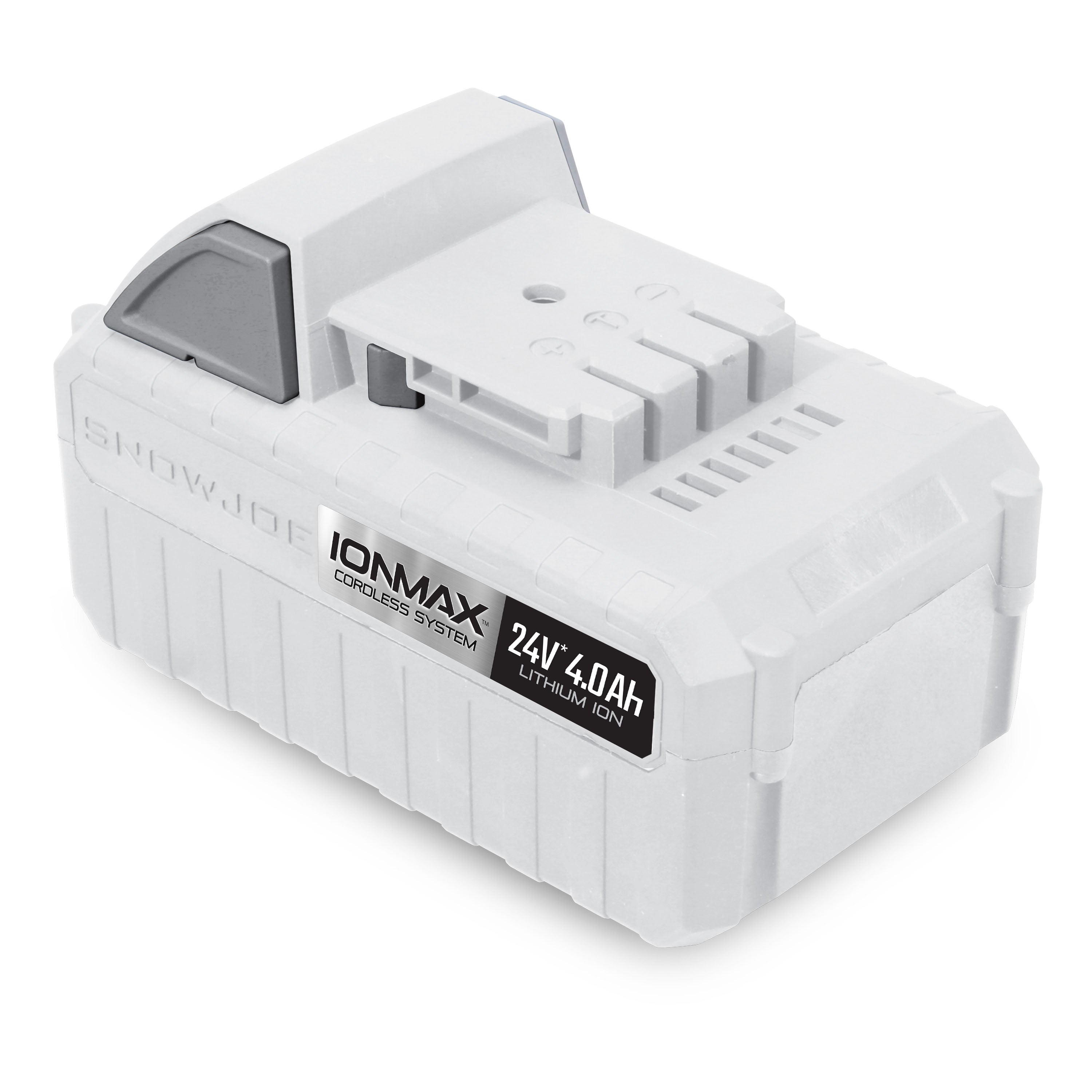 Snow Joe 24VBAT Certified Authentic IONMAX 24V 4.0Ah Lithium-Ion Battery - Universal Replacement for Sun Joe, Auto Joe, Snow Joe & Power Joe Tools | BMS Protection | 3-Stage LED Display | Perfect for Lawn Mowers, Snow Blowers & Power Tools