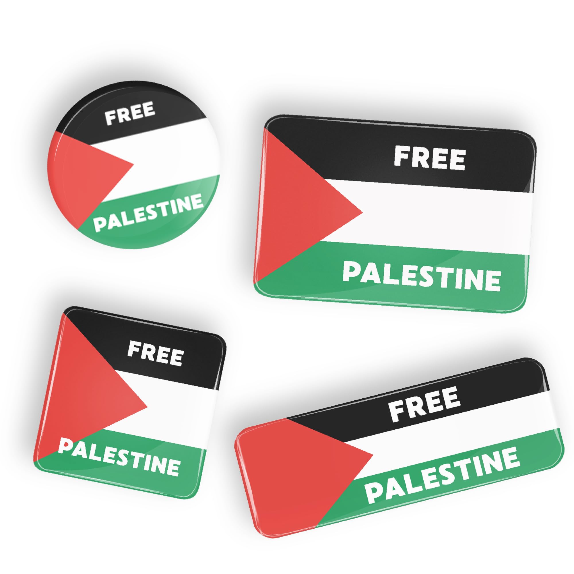 Free Palestine Flag Pin Badge - Enamel Lapel Pin or Fridge Magnet for Backpacks, Hats, Jackets & Home Decor - Show Solidarity & Support