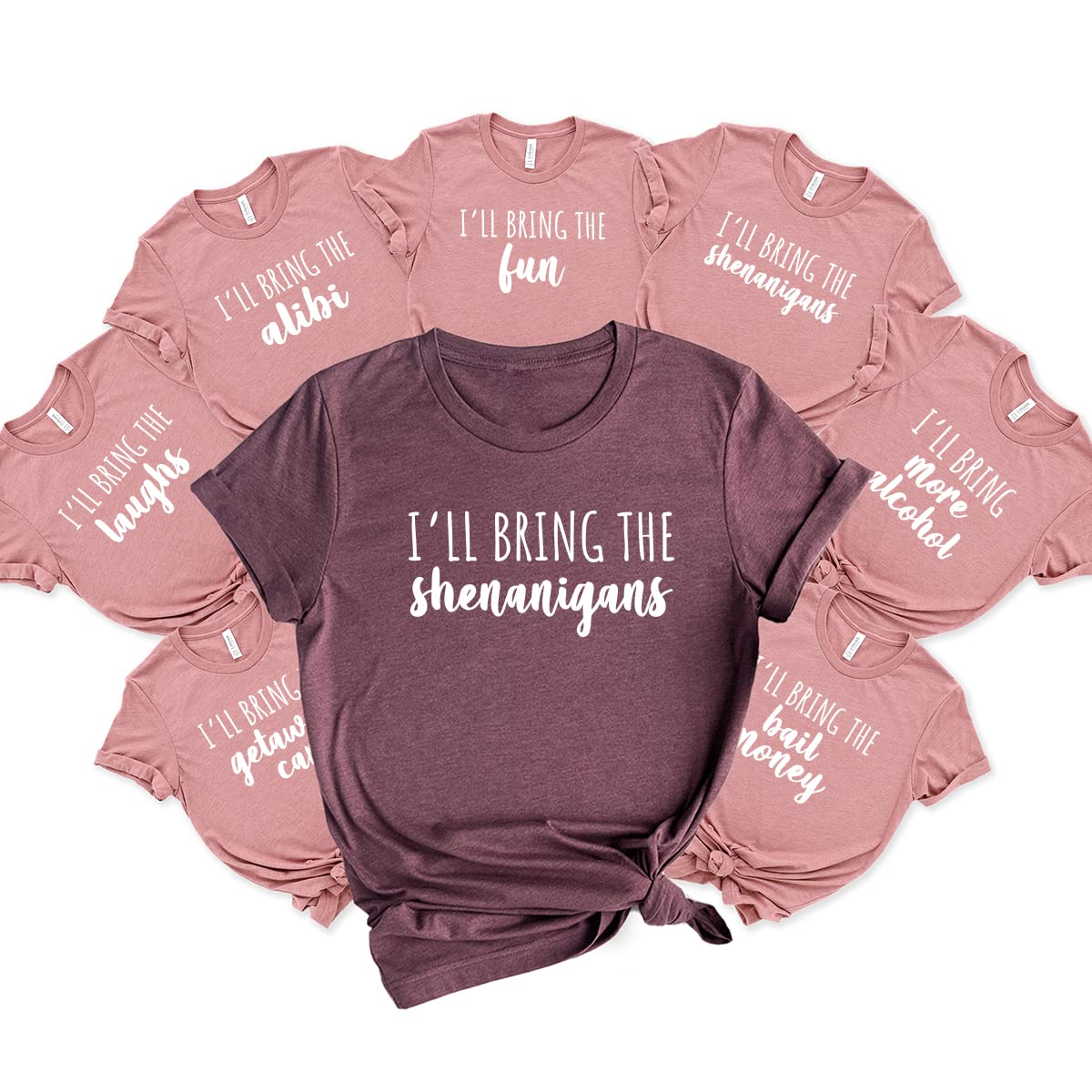 Bachelorette Party Shirts for Bridesmaids - Funny Bride Squad T-Shirts, Custom Bridal Party Tees - Perfect for Bachelorette Weekends & Wedding Events