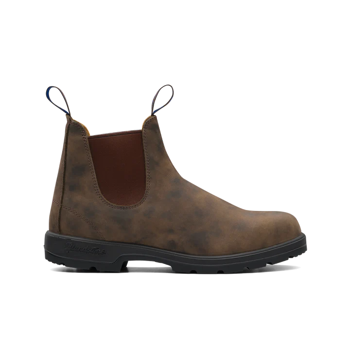 Blundstone 584 Winter Thermal Classic Boots - Rustic Brown Leather Chelsea Boots for Men & Women | Waterproof & Insulated for Cold Weather, Hiking & Outdoor Activities