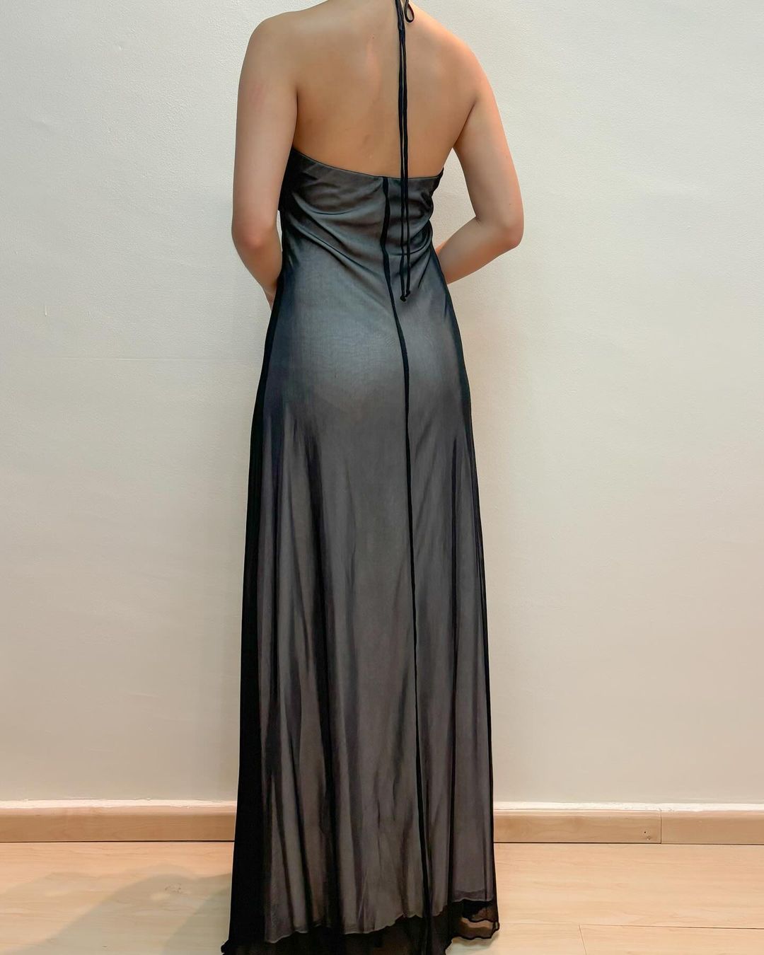 Elegant Black and White Halter A-Line Long Prom Dress J5144 - Perfect for Homecoming, Formal Dances & Special Occasions