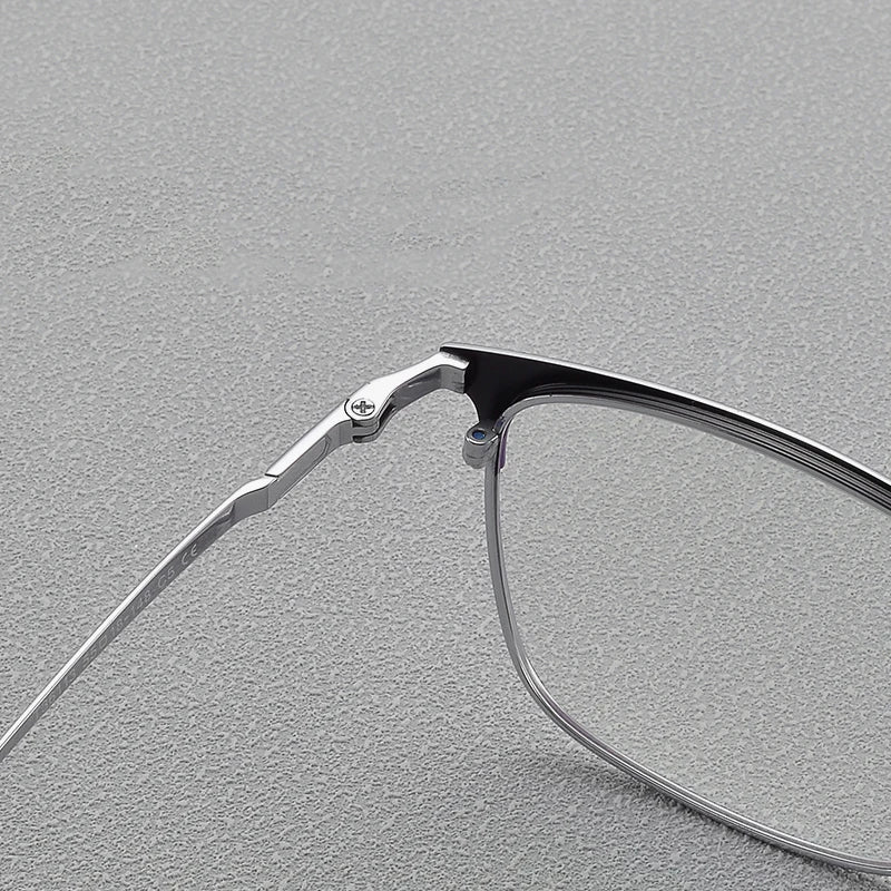 Bclear Unisex Full Rim Square Titanium Eyeglasses 36113 - Lightweight Durable Frame for Men & Women - Perfect for Reading, Work, and Everyday Fashion