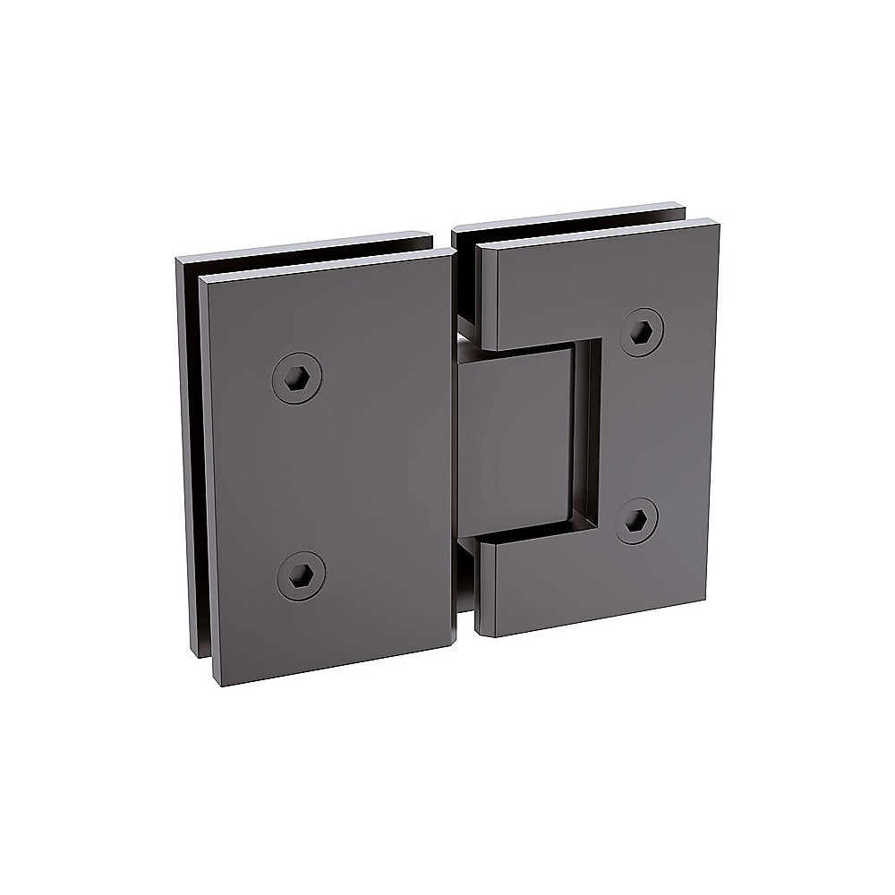 100cm Frameless Glass Bath Screen with Channel & Stainless Steel Hinges in Gunmetal - Waterproof Shower Enclosure for Modern Bathrooms, Spa-Like Experience