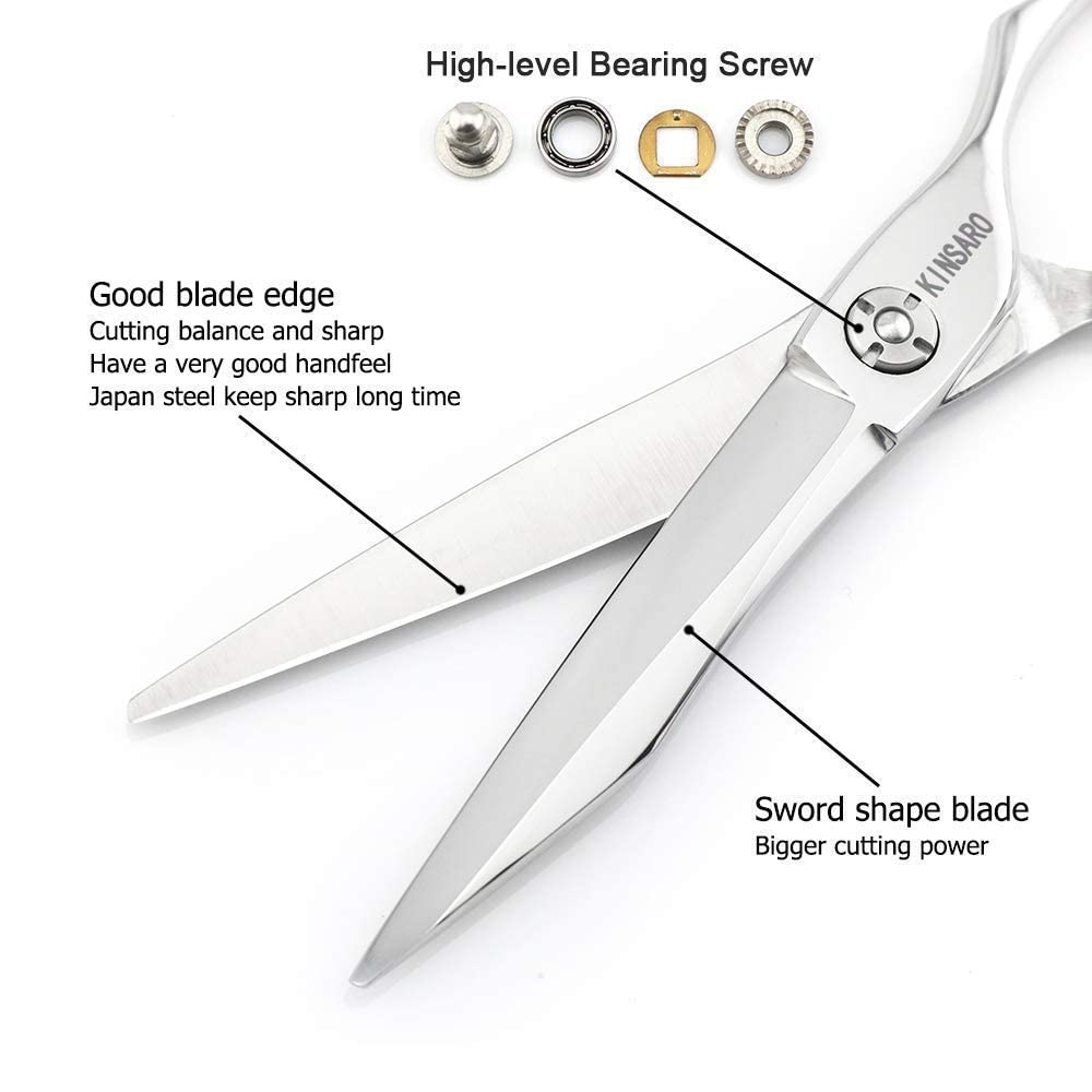 Professional Hair Cutting Scissors 6 Inch & Thinning Shears 5.75 Inch - Sharp Stainless Steel Hairdressing Tools for Salon, Barbershop & Home Use