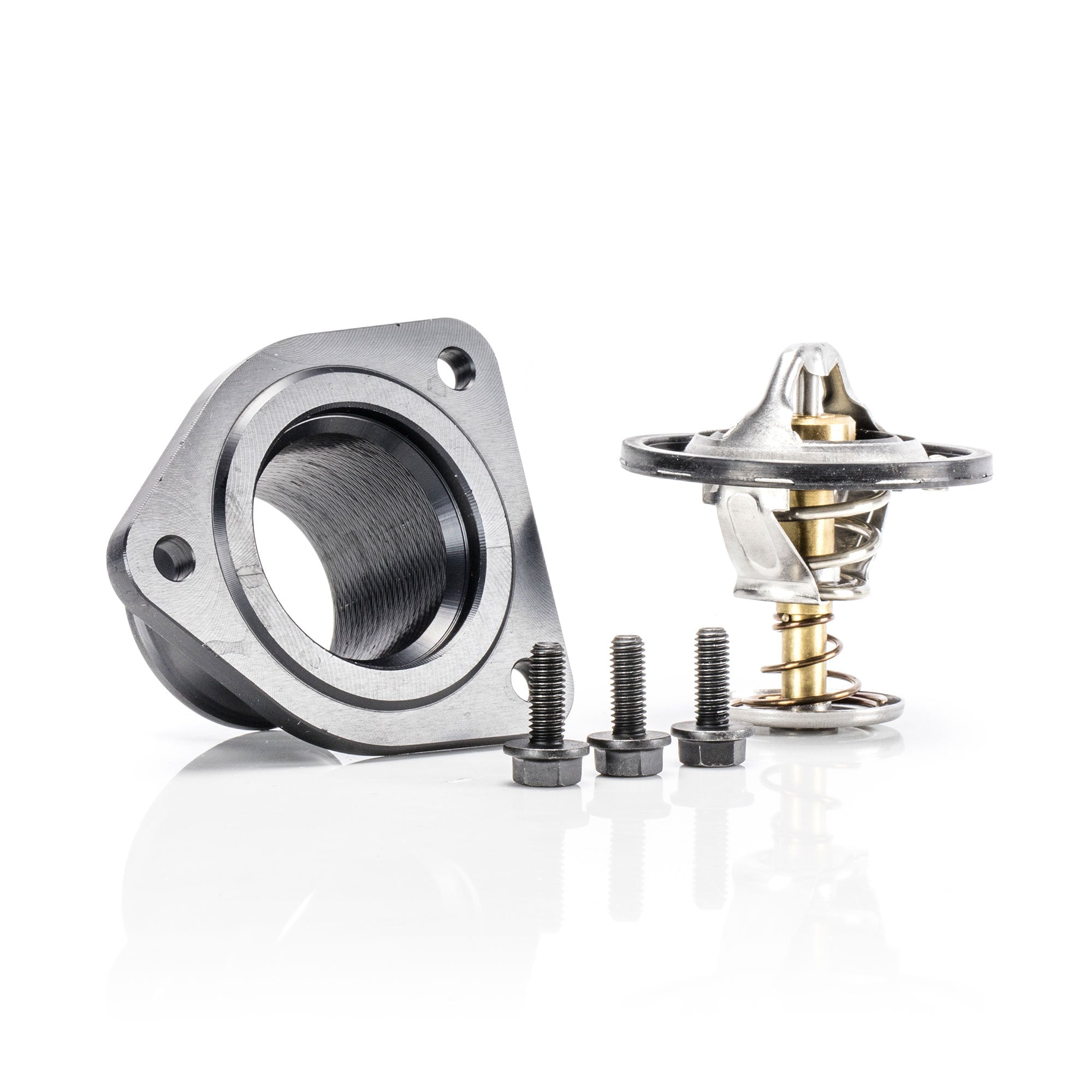 7.3L Ford Power Stroke 203/195 Billet Aluminum Thermostat Housing Kit - High Performance Cooling Upgrade for Diesel Trucks & Towing Applications