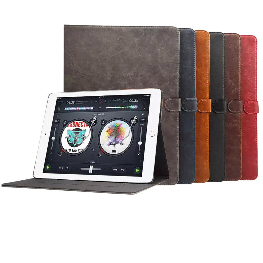 Premium PU Leather Smart Folding Folio Case with Credit Card Slot for Apple iPad Pro 12.9 (2021-2024) - Slim Protective Cover with Auto Sleep/Wake, Perfect for Work, Travel & Daily Use