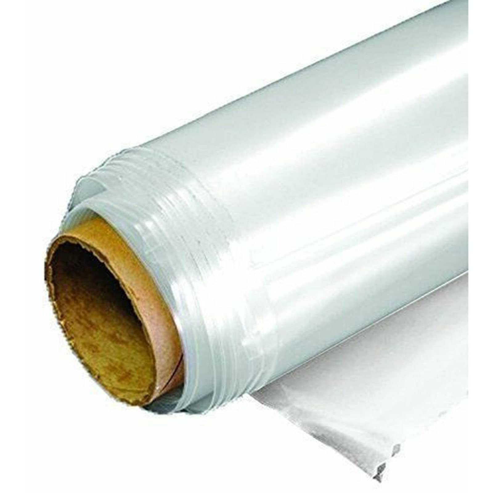 Clear 6 Mil Polyethylene Greenhouse Plastic Cover - 4 Year UV Resistant Film (10 ft x 25 ft) for Plant Protection, Gardening & Backyard Greenhouses
