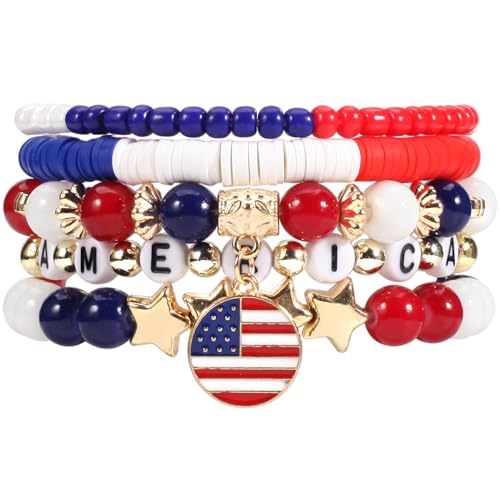 USA Flag Bracelets-C