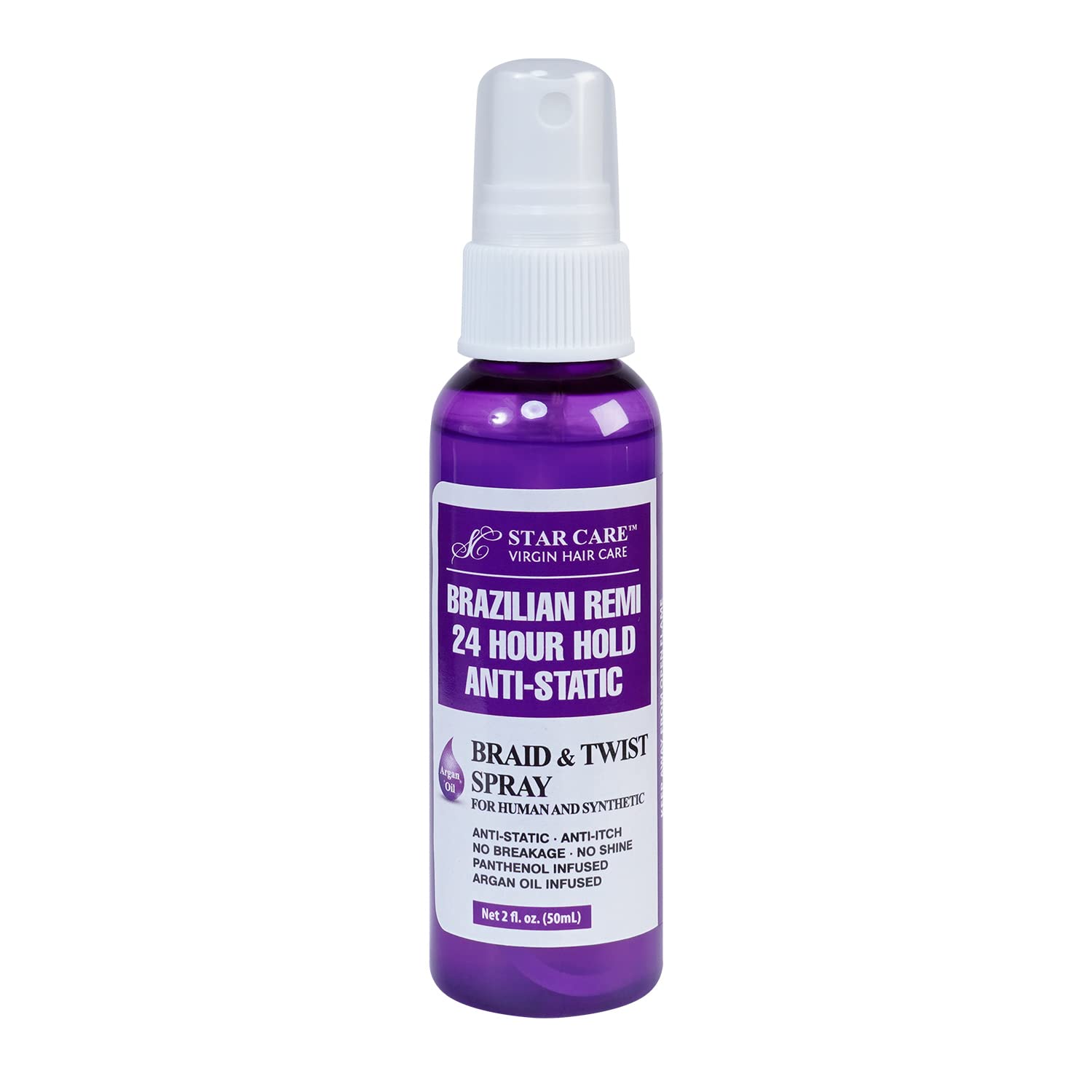 Brazilian Remi 24-Hour Hold Anti-Static Detangler Spray for Braids & Twists - Perfect for Natural Hair Care, Styling & Frizz Control - Great for Daily Use, Salon Styling & Protective Hairstyles