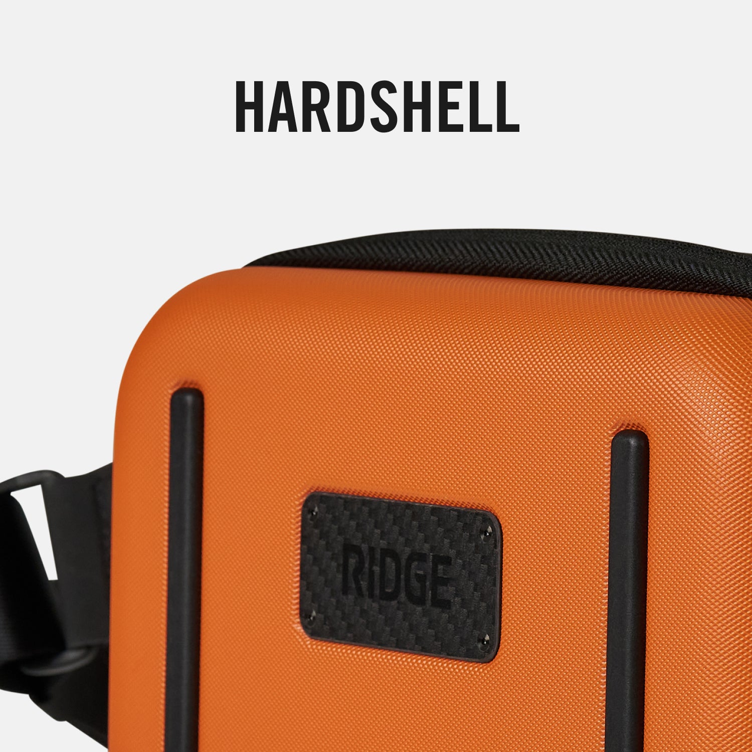 Basecamp Orange Hardshell Sling Backpack - Waterproof & Durable Outdoor Hiking Bag for Camping, Travel & Daily Use