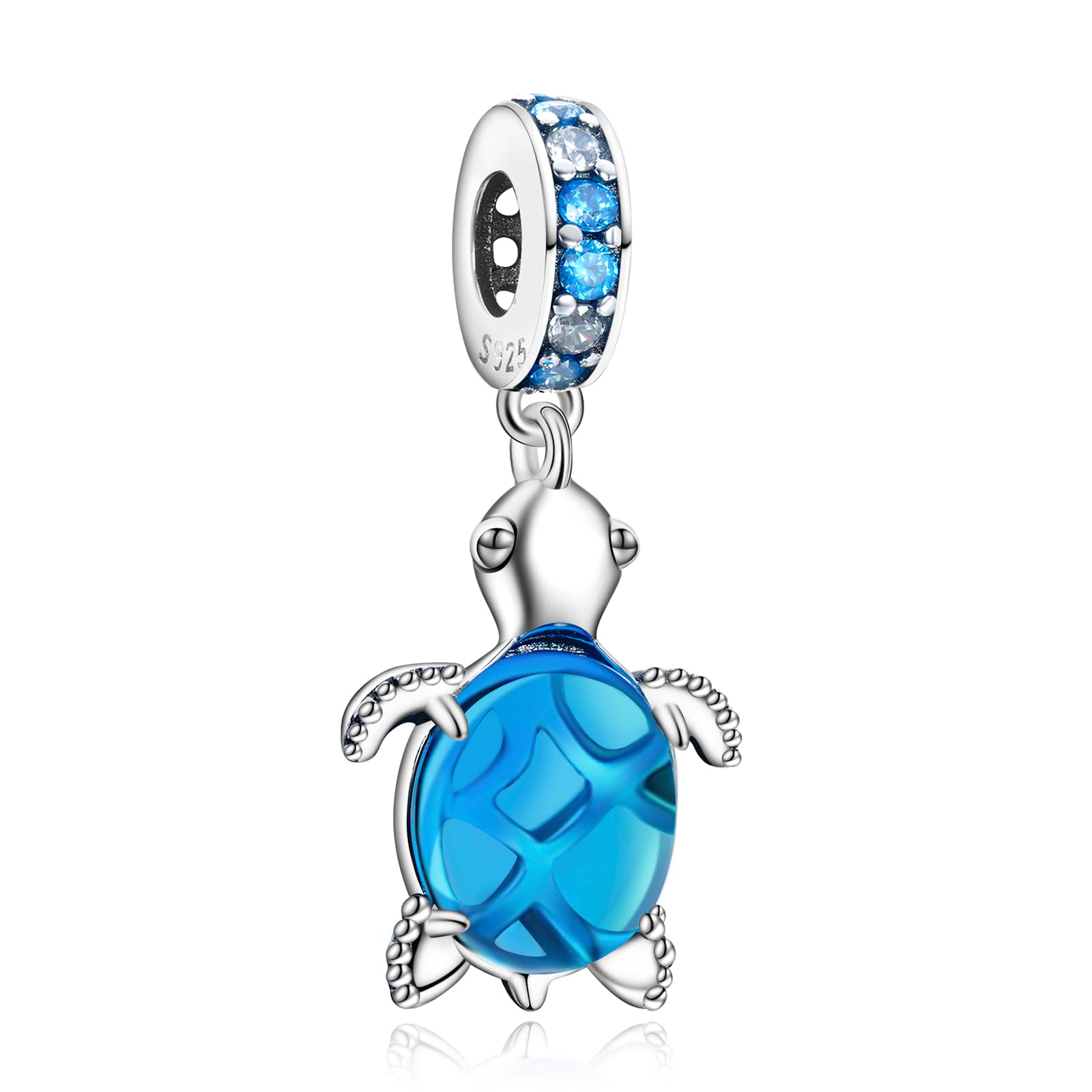 925 Sterling Silver Ocean Turtle Starfish & Octopus Charm Beads - Elegant Dangle Pendants for Women's Bracelets & Necklaces - Perfect Mother's Day Gift for Beach Lovers & Ocean-Themed Jewelry Collections