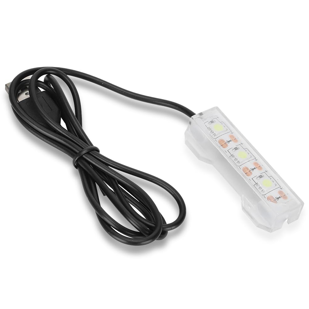 LED Aquarium Light - Submersible Fish Tank Lighting Bar with USB, Ultra Bright Full Spectrum Underwater Lamp for Freshwater Plants & Decor | Perfect for Desktop, Indoor Water Gardens & Home Aquarium Decorations