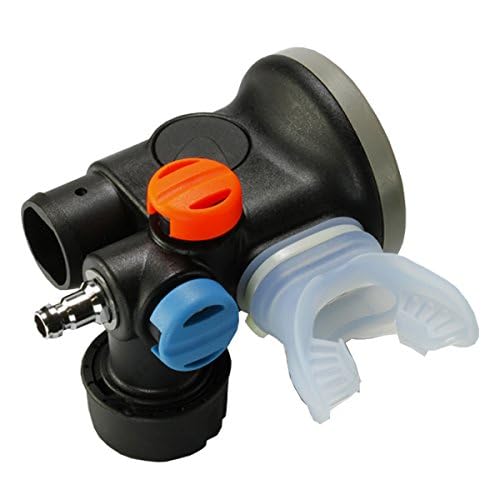 Aquatec AIR-3 Alternate Air Source OCTO Inflator Regulator with Sub Alert - Scuba Diving Gear for Emergency Air Sharing & Buoyancy Control - Perfect for Recreational & Technical Divers