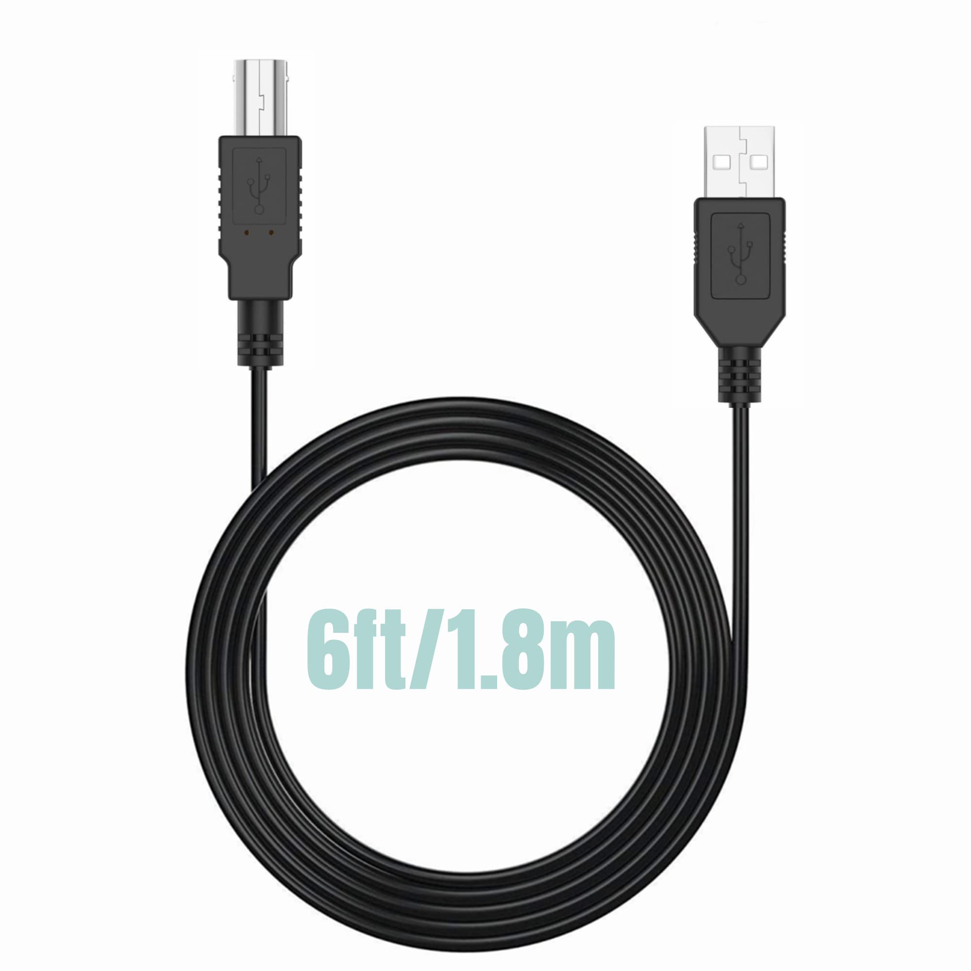 Original Title: SLLEA 6ft USB Cable Cord Replacement for HP OFFICEJET PRO 8600 8610 8620 8630 All in ONE Printer Lead   Optimized Title: **6ft USB Printer Cable Replacement for HP OfficeJet Pro 8600 8610 8620 8630 All-in-One Printers - High-Speed Data Sync & Charging - Perfect for Home, Office & Remote Work**