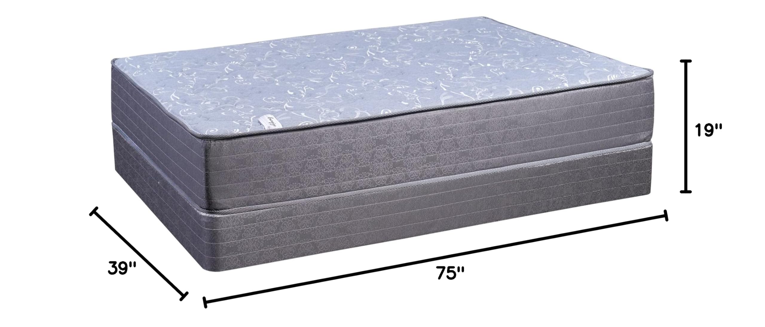 11-Inch Firm Euro Top Gel Memory Foam Hybrid Mattress Set with 8