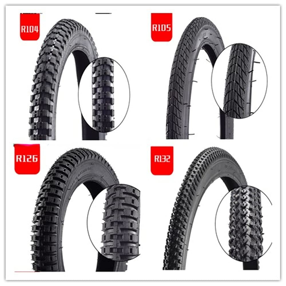 **12/14/16/18/20/22/24/26 X2.125 Bike Tyres - Compatible with BMX, Folding, Road & Mountain Bikes - Durable & Puncture-Resistant for Commuting, Off-Road & Urban Riding**
