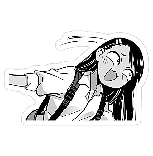 Smug Nagatoro Borderless High-Resolution Decal Sticker - Waterproof Vinyl Graphic for Cars, Trucks, Laptops, Walls & Windows - Perfect for Anime Fans, Car Enthusiasts & Office Decor