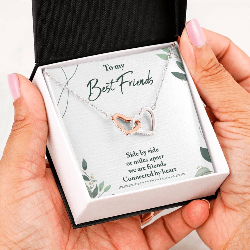Best Friend Gifts - Long Distance Friendship Gifts for Her/Him - Heart Connection Keepsake - Perfect for Birthday, Anniversary & Miss You Moments