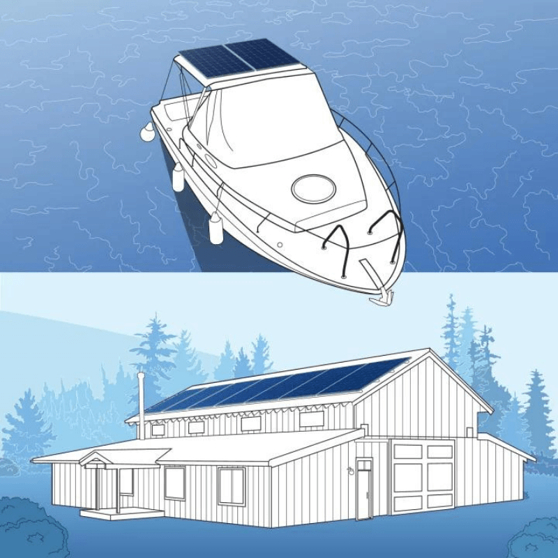 350W-550W Tier 1 Monocrystalline Solar Panels | High Efficiency 25-Year Warranty | Customizable Wattage & Panel Quantity | Ideal for Home, RV & Off-Grid Solar Systems