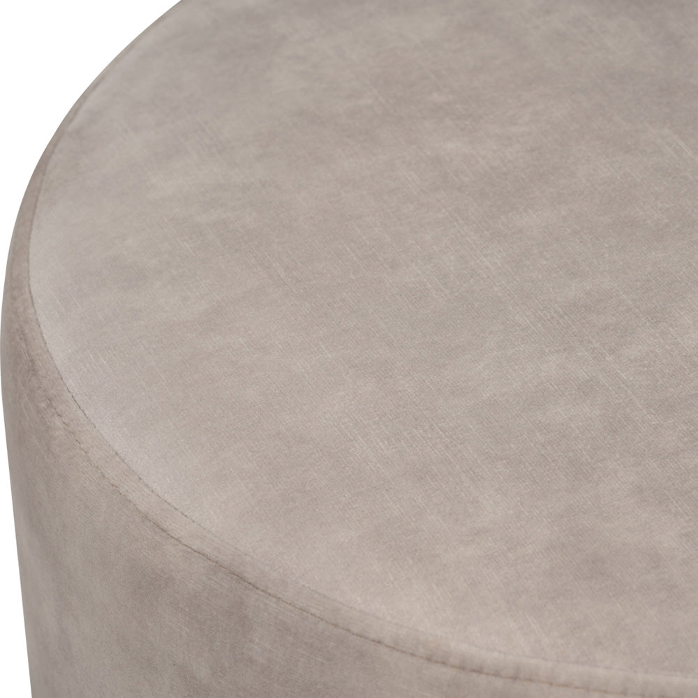 OMNI Ottoman 46cm - Beige Storage Footrest Stool with Removable Cover, Soft Padded Seat for Living Room, Bedroom & Office - Modern Home Decor Furniture