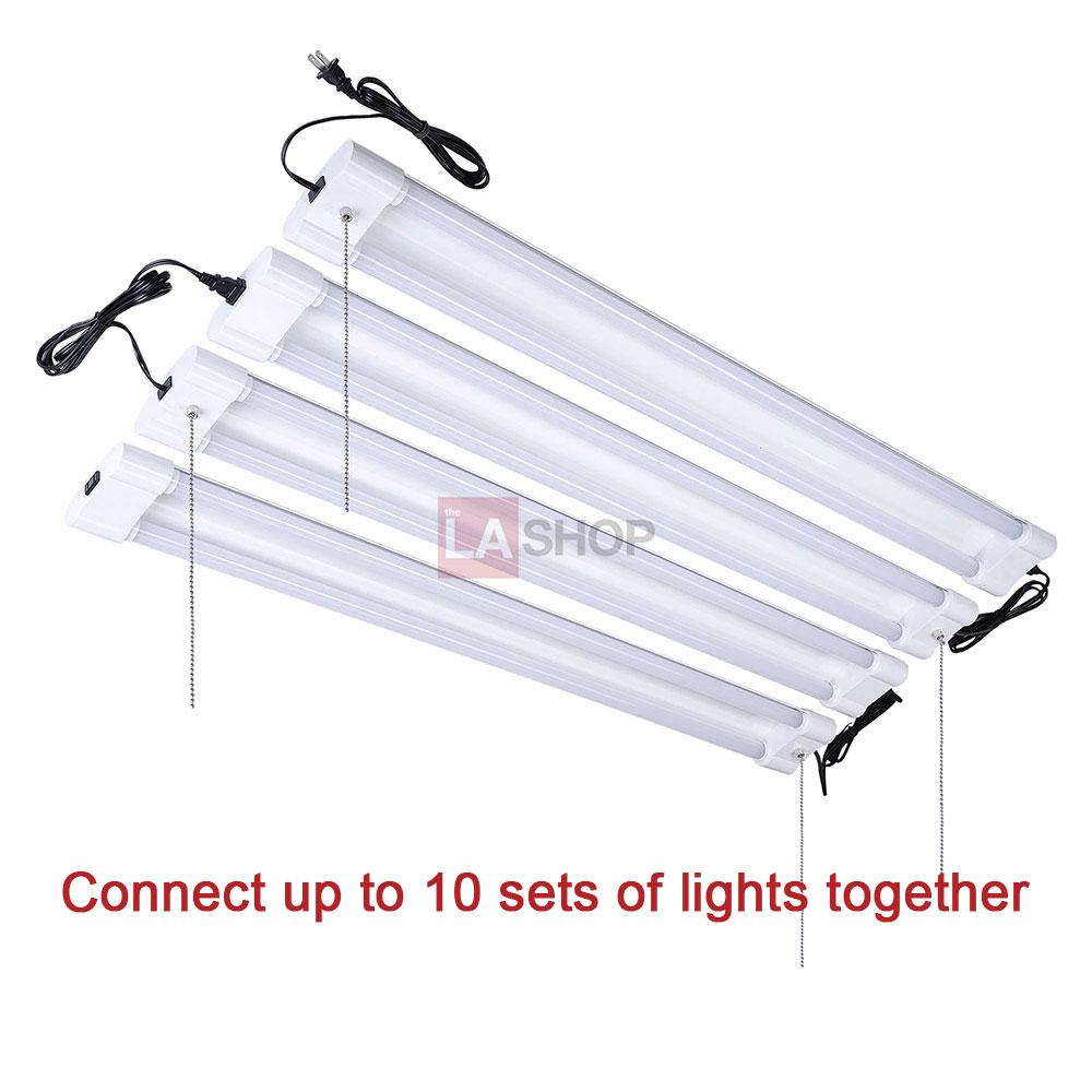 TheLAShop 1 Pack 40W 4000K 4Ft 2 Lamp Linkable LED Shop Light - Bright White Utility Lighting for Garages, Workshops & Basements